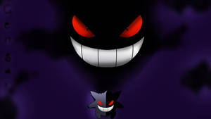 Gengar's Spooky Shadow Wallpaper