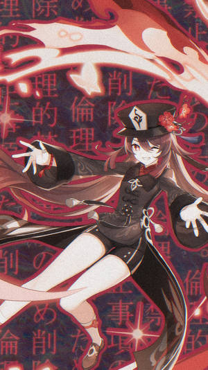 Genshin Impact Hu Tao Poster Wallpaper