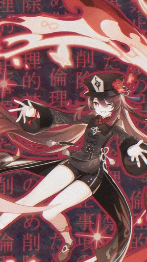 Genshin Impact Hu Tao Poster Wallpaper