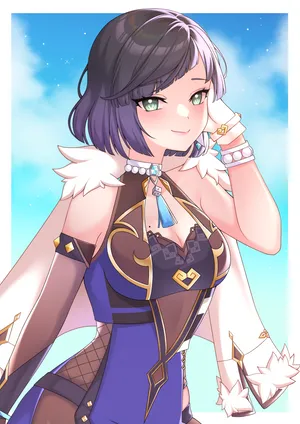 Genshin Impact Yelan Anime Phone Wallpaper