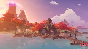 Genshin In Action Wallpaper