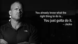Gentle Reminder From Jocko Willink Wallpaper