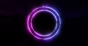 Genuine Neon Circle Desktop Wallpaper