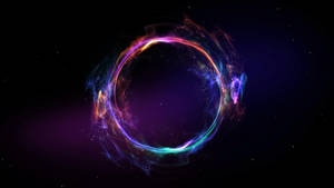 Genuine Smoky Neon Circle Frame Wallpaper