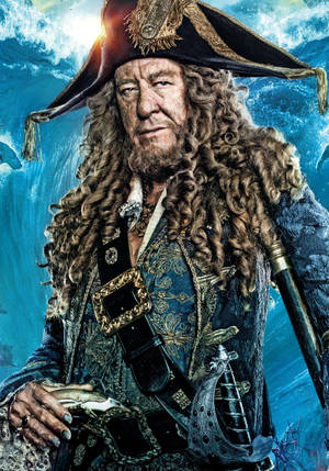 Geoffrey Rush Captain Barbosa Movie Wallpaper