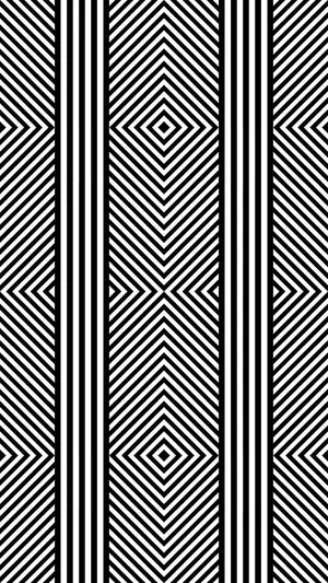 Geometric Black White Pattern Wallpaper