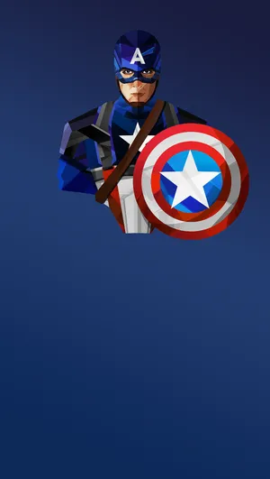 Geometric Captain America Iphone Wallpaper