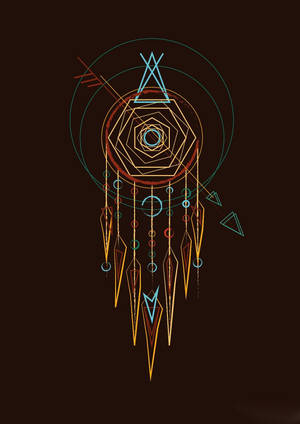 Geometric Dream Catcher Wallpaper