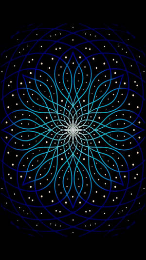 Geometric Flower Ios Default Wallpaper