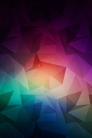 Geometric Grunge Neon Mobile Wallpaper