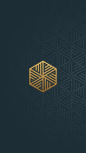 Geometric Logo Design On Dark Background Wallpaper