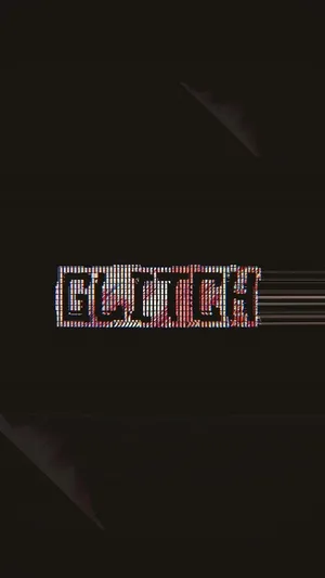 Geometric Patterns Create A Unique And Futuristic Expression With Black Glitch Wallpaper
