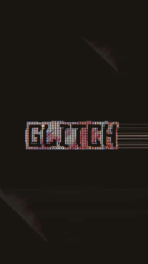 Geometric Patterns Create A Unique And Futuristic Expression With Black Glitch Wallpaper