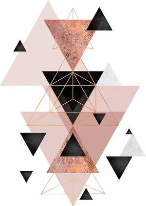 Geometric Triangle Art Wallpaper