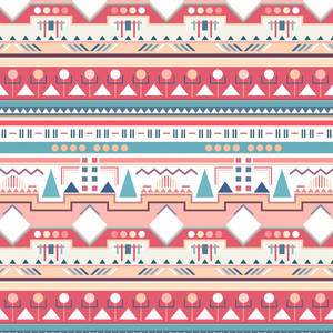 Geometric Tribal Pattern Wallpaper