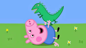 George And Dinosaur Peppa Pig Wallpaper