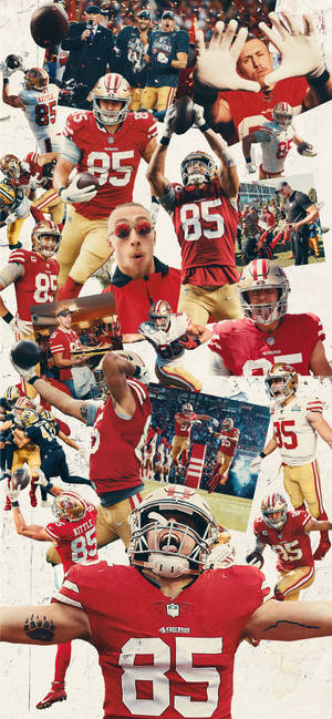 George Kittle Nhl Player San Francisco 49ers Wallpaper