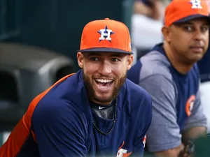 George Springer Houston Astros Laughing Wallpaper