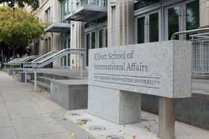 George Washington University Elliot School Building Wallpaper