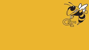 Georgia Tech Bee Screen Graphic Wallpaper