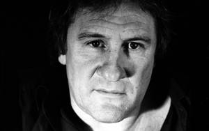 Gérard Depardieu Black And White Desktop Wallpaper