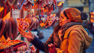 German Christmas Market Wallpaper