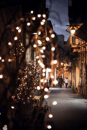 Get Creative With Pink Fairy Lights Wallpaper