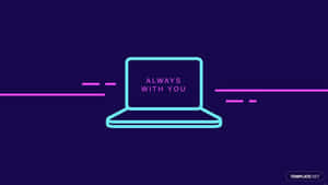 Get Lost In Beautiful Work With This Divine Lavender Aesthetic Laptop. Wallpaper