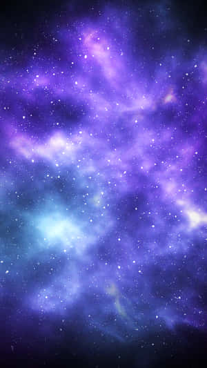 Get Lost In Your World With The Beautiful Blue Galaxy Iphone Wallpaper