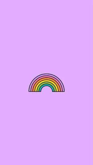 Get Ready For A Joyful Journey With Aesthetic Rainbow Mobile Wallpaper