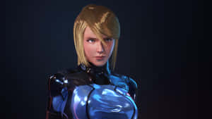 Get Ready To Fight With Zero Suit Samus Wallpaper