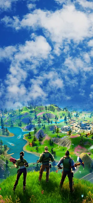 Get Ready To Play Your Favorite Game Fortnite On Iphone Wallpaper
