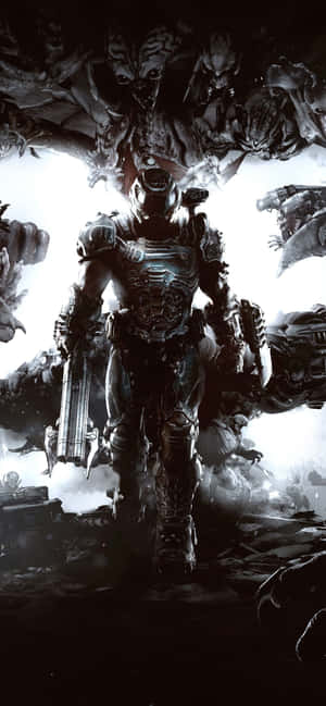 Get Ready To Slay Demons In Doom Eternal On Ios Wallpaper