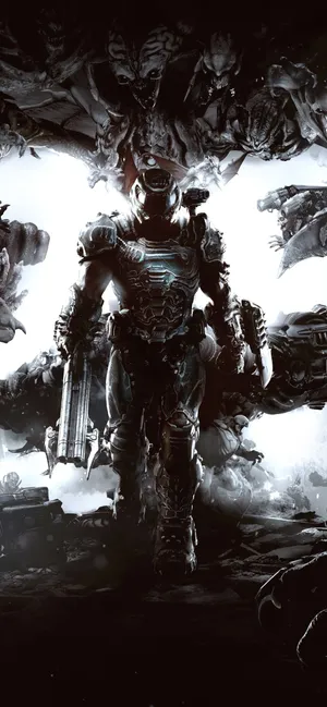 Get Ready To Slay Demons In Doom Eternal On Ios Wallpaper
