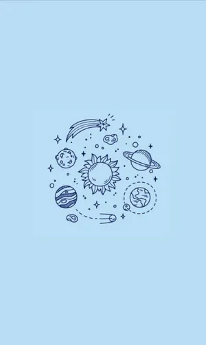 Get The Cute Blue Iphone, Available Now! Wallpaper