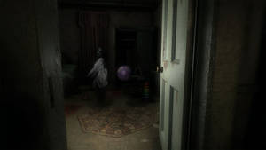 Ghost Girl Inside Room Wallpaper