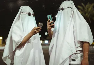 Ghost Halloween Costume Computer Wallpaper