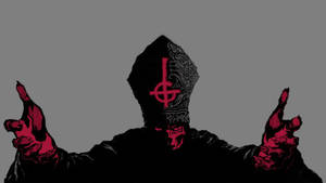 Ghost Pope Cartoon Art Wallpaper