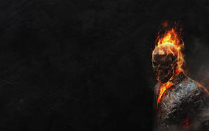 Ghost Rider Skull Fire Hd Wallpaper