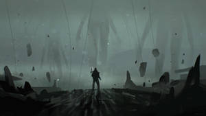 Giant Beached Things Death Stranding Wallpaper