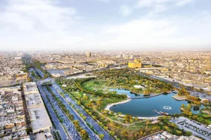 Giant Lake In Riyadh Wallpaper
