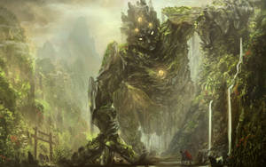 Giant Rock Monster Hollow Knight Wallpaper