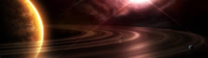 Giant Saturn 4k Wallpaper