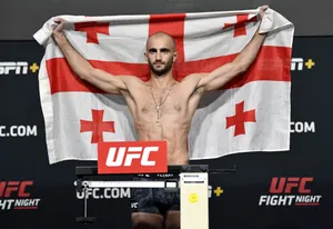 Giga Chikadze Ufc Fight Georgia Flag Wallpaper
