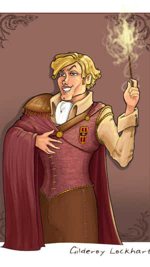 Gilderoy_ Lockhart_ Animated_ Character_ Portrait Wallpaper