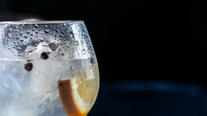 Gin In Glass Wallpaper