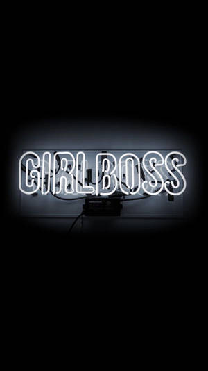 Girl Boss In Black Wallpaper