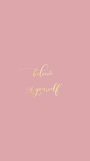 Girl Rose Gold Quote Wallpaper