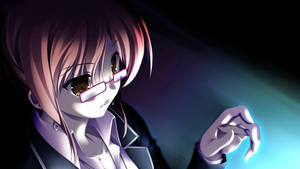 Girl, Sadness, Glasses, Shade, Hand Wallpaper