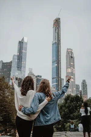 Girls Best Friend Skyscraper Portrait Wallpaper
